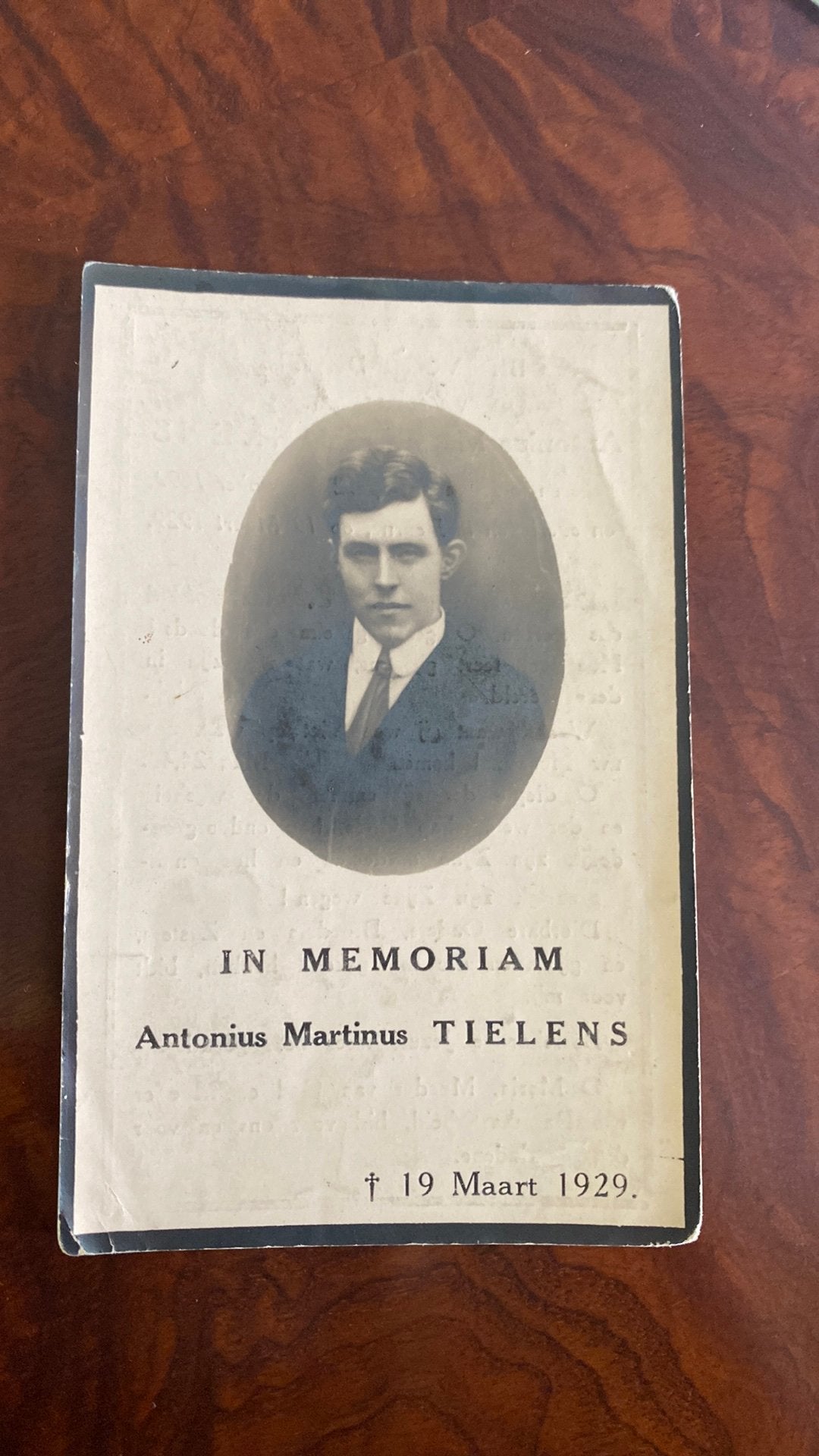 AM Tielens 1899 Helmond 1929 Deurne, Verzamelen, Ophalen of Verzenden