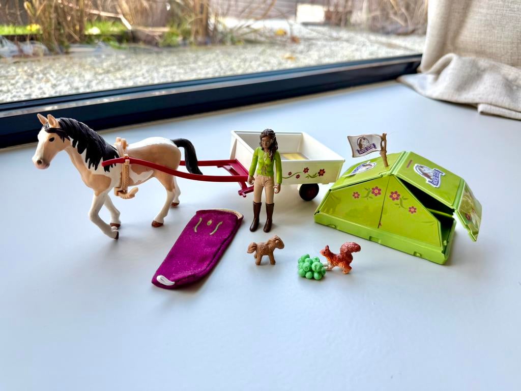Schleich horseclub kamperen, Ophalen of Verzenden, Gebruikt