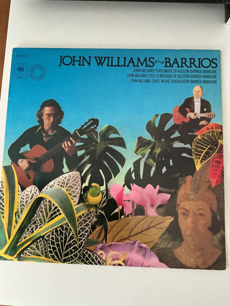 LP John Williams - Barrios 1977 acoustisch gitaar, Overige typen, Inclusief binnenhoes, Ophalen of Verzenden, Zo goed als nieuw