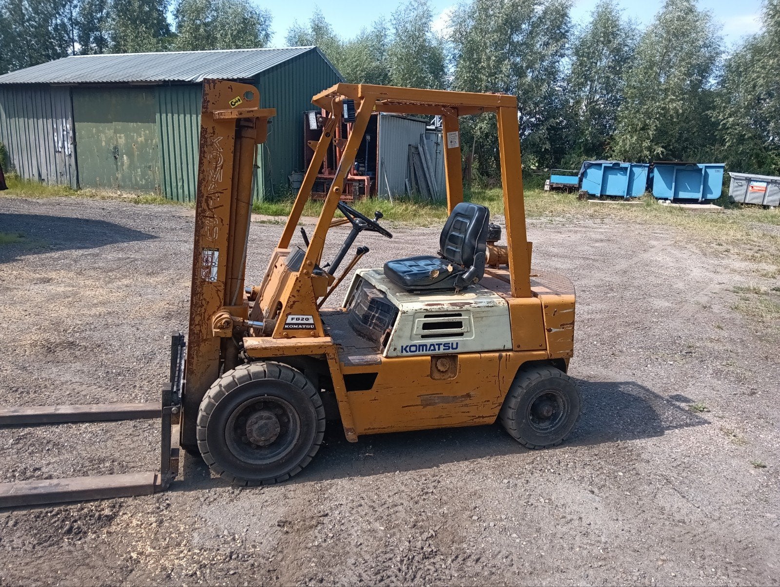 Komatsu FD20 diesel heftruck, Ophalen, Diesel, Heftruck, 1000 tot 2000 kg