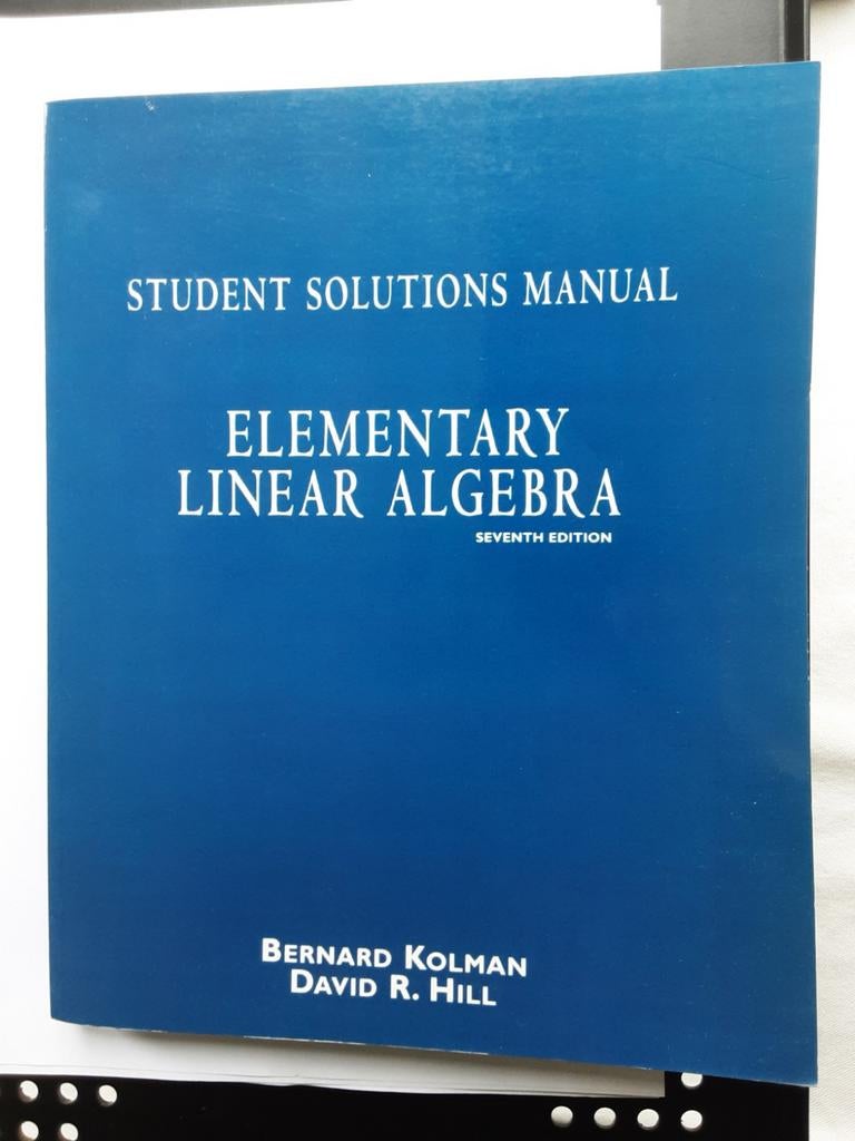 Student Solutions Manual Elementary Linear Algebra, Boeken, Studieboeken en Cursussen, Ophalen of Verzenden