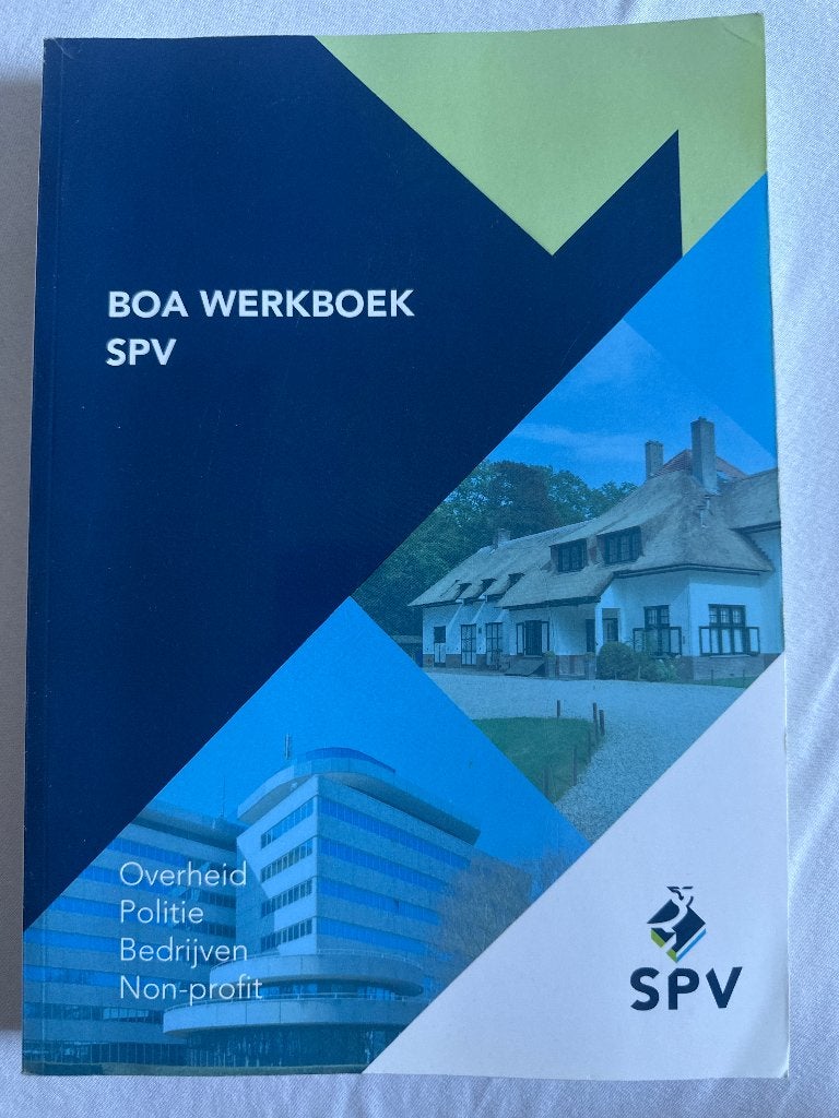 BOA Werkboek SPV - Basisbekwaamheid opsporingsambtenaar, Boeken, Gelezen, Overige vakken, Ophalen of Verzenden, SPV Studiecentrum voor Publieke Veiligheid