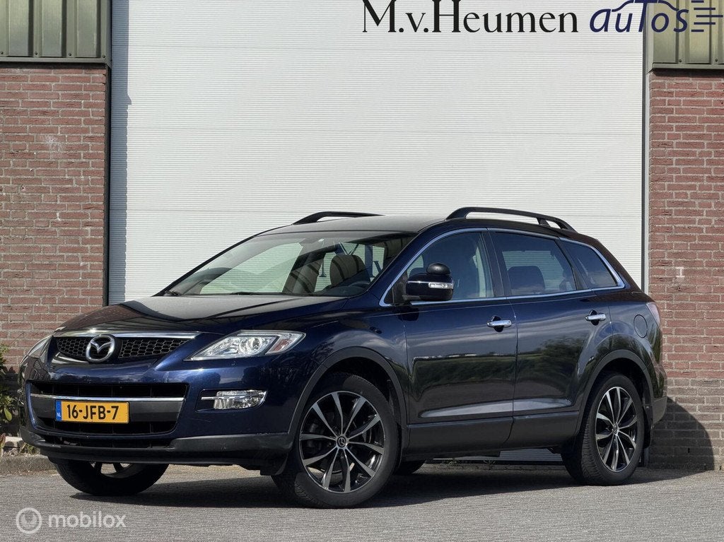 Mazda CX-9 3.7 GT-L 7 Zits Keyless CarPlay Leder Trekhaak Bo, Automaat, Gebruikt, Zwart, Stoelverwarming