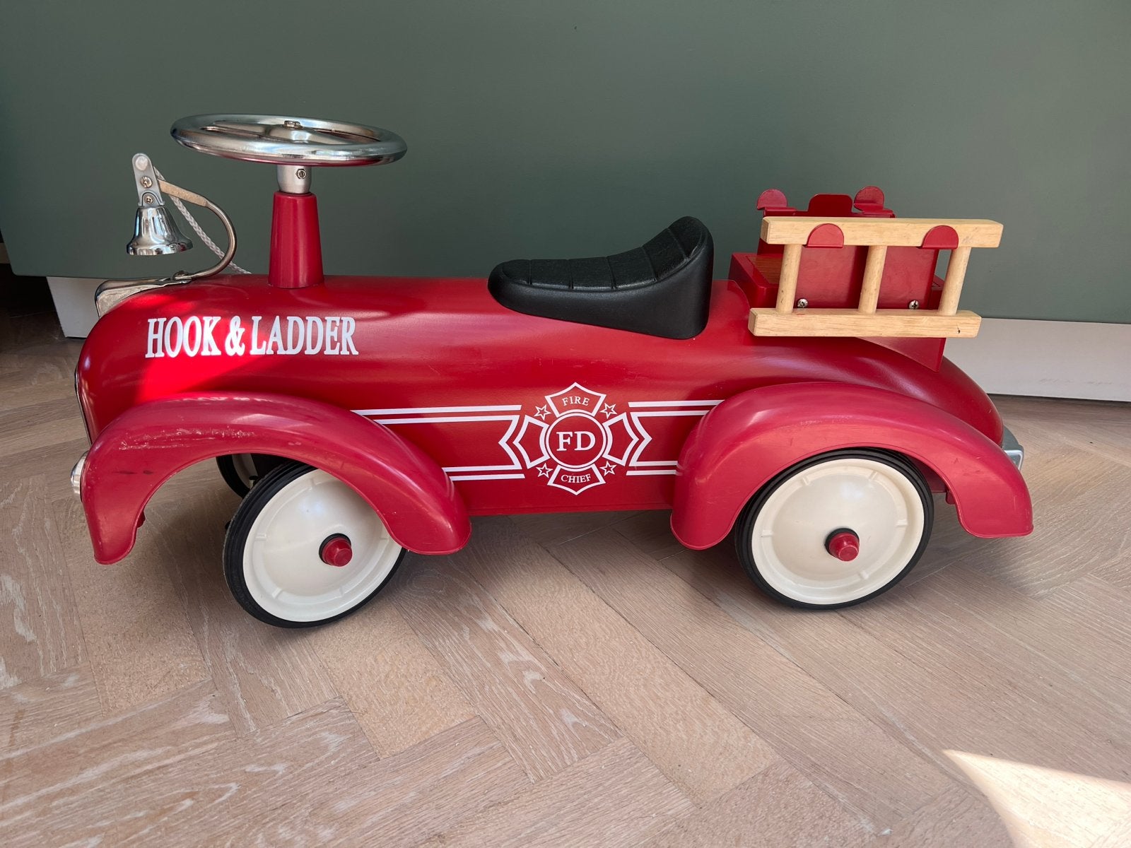 Hook & Ladder speelgoed brandweerwagen - Prima staat, Ophalen, Zo goed als nieuw