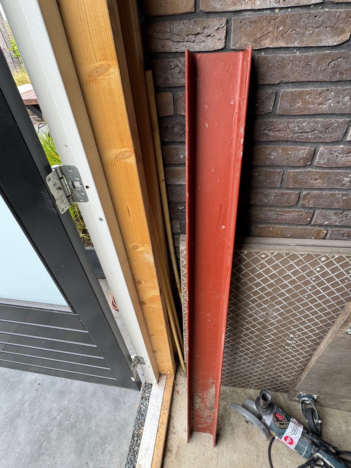 UNP Stalen balk H 12cm B 5 cm Lengte 1,40 M, Doe-het-zelf en Verbouw, Metalen, Ophalen, Zo goed als nieuw