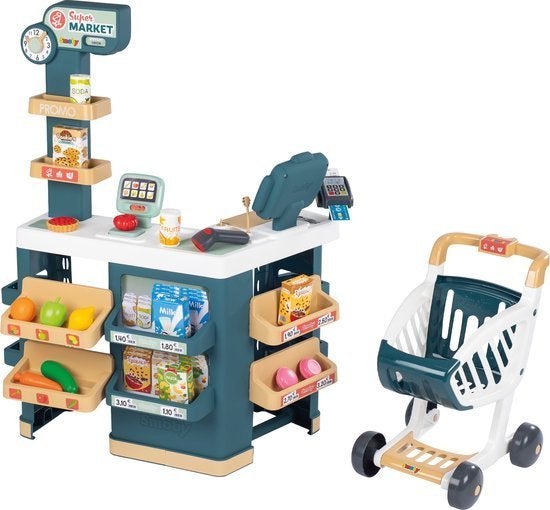Smoby - Super Market - Speelgoedwinkeltje, Nieuw, Ophalen of Verzenden, Met geluid, Www.loods56.nl