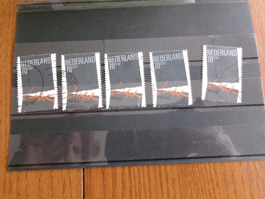 1983 - 5 x maarten luther (168c), Postzegels en Munten, Verzenden, Gestempeld