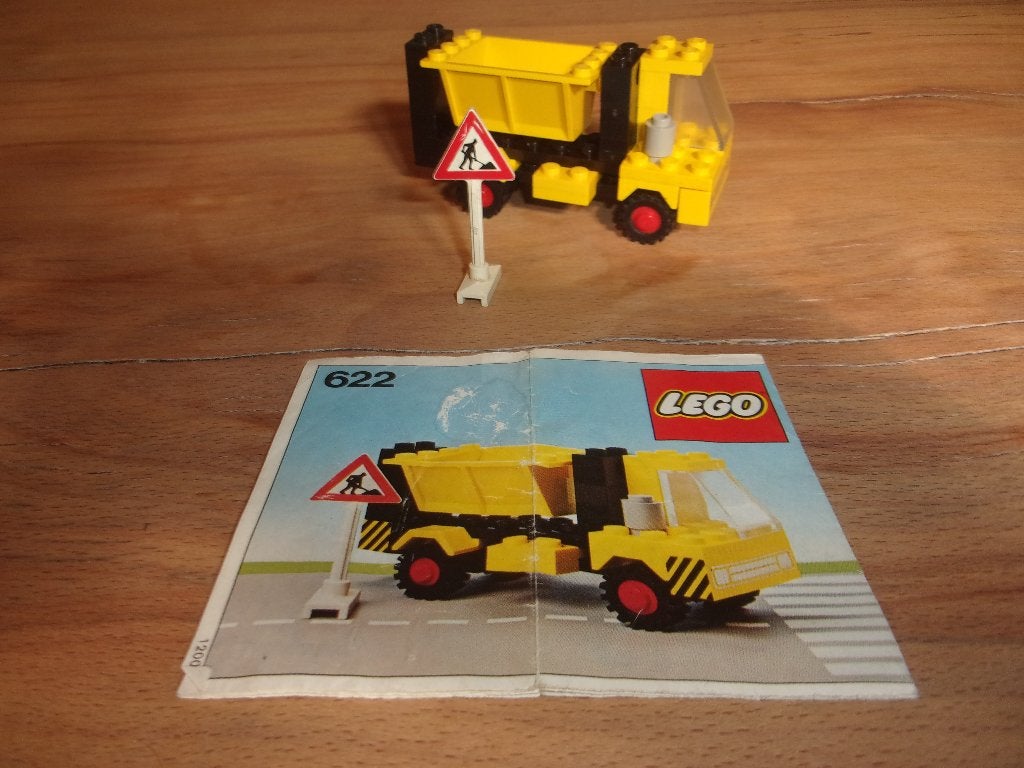 Lego Town 622-1 Tipper Truck uit 1978, Gebruikt, Overige thema's, Lego, Inclusief instructies