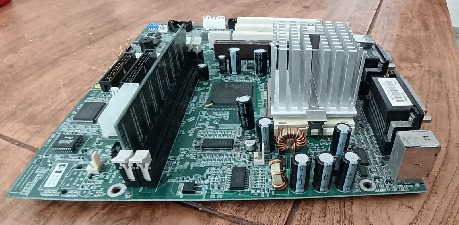 Vintage HP D9820-60007 moederbord Vectra met processor, Ophalen of Verzenden, Gebruikt, DDR2