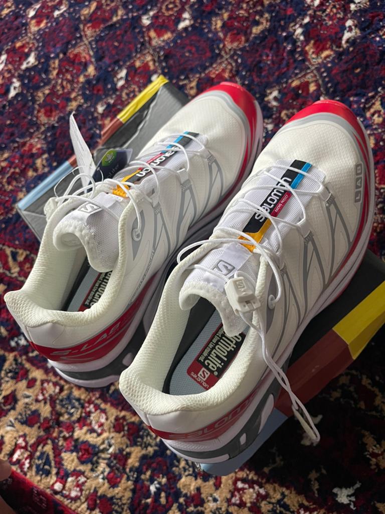 Salomon Running Shoes – White/Red – Brand New size 42, Ophalen of Verzenden, Zo goed als nieuw, Racket, K-Swiss