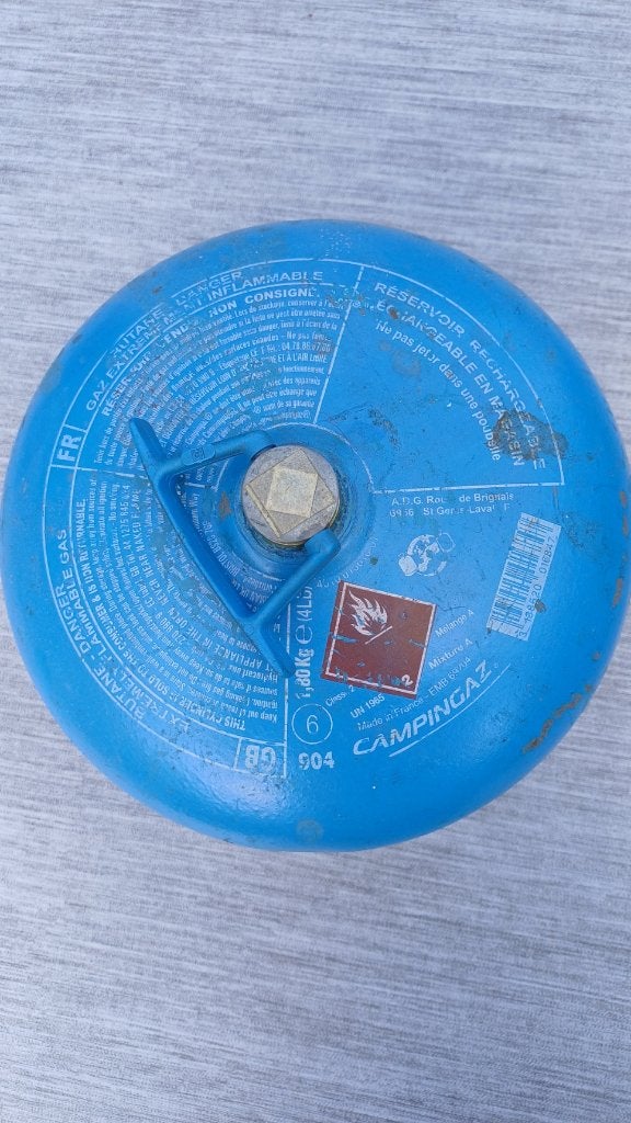 campingaz 904 gasfles (Leeg), Ophalen, Gebruikt