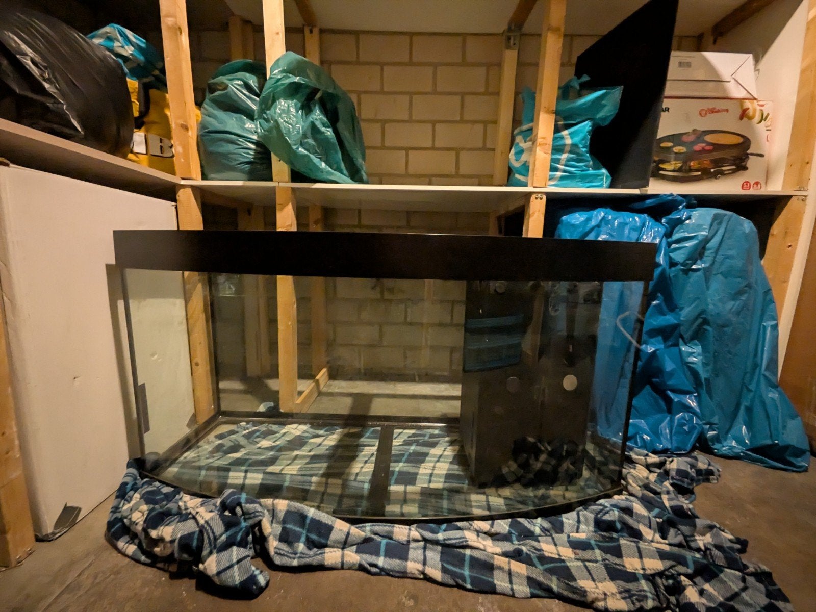 Juwel Vision 260 L (zwart, 121 x 64 x 46) TEAB, Ophalen, Gebruikt, Leeg aquarium, Verwarming