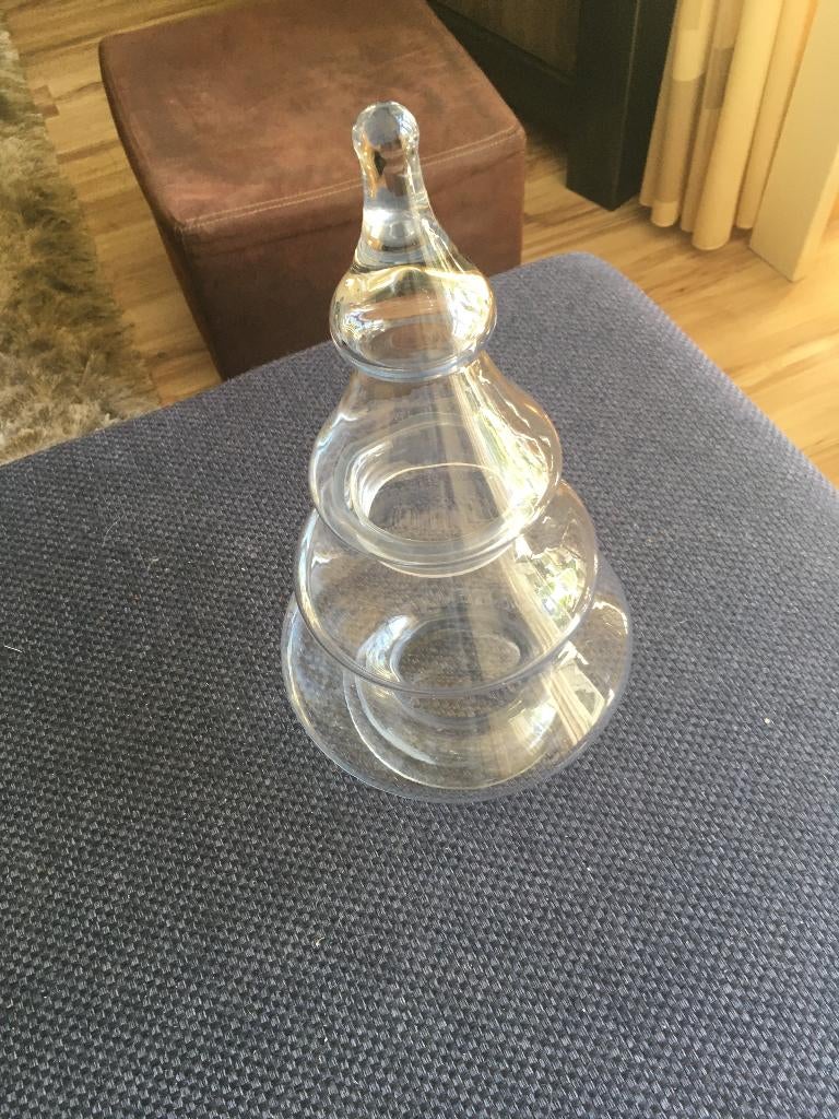 decorative (kerst) bomenvaas glas, Ophalen, Zo goed als nieuw, Overige kleuren, Glas
