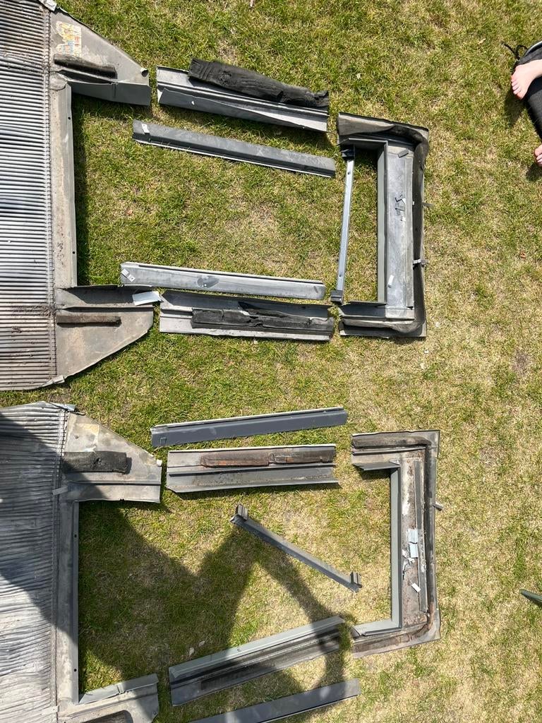 2 sets gootstukken velux ggl ck02 55x78, Doe-het-zelf en Verbouw, Glas en Ramen, Ophalen, Minder dan 80 cm, 80 tot 120 cm, Zo goed als nieuw