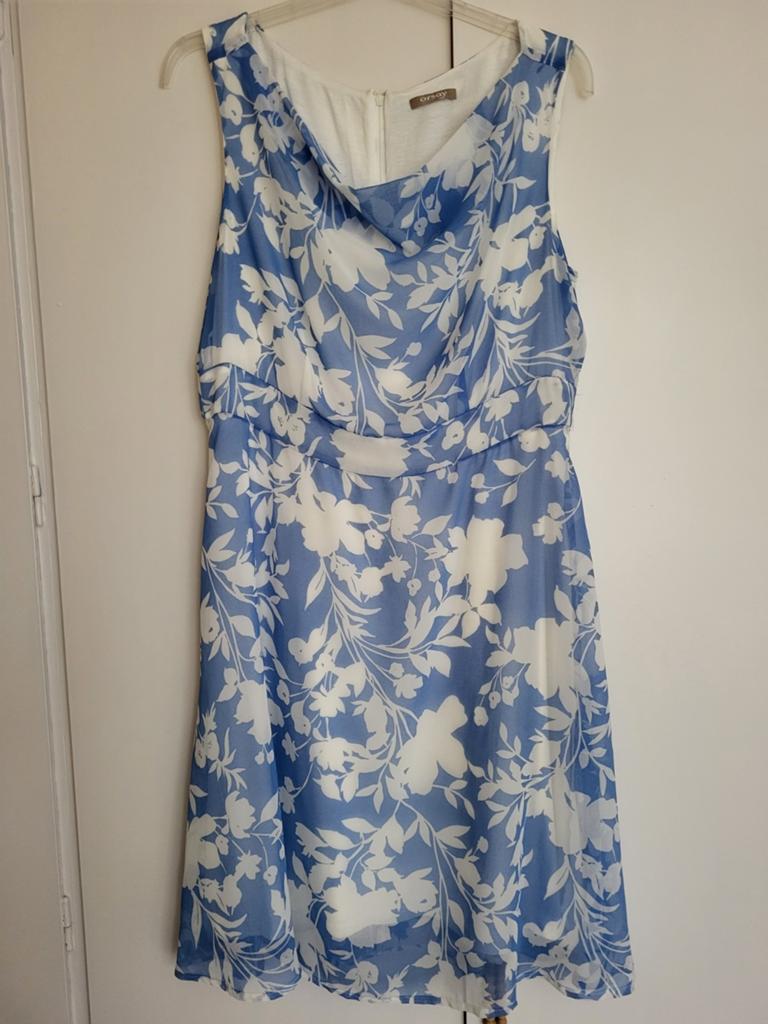 jurk Orsay blauwe bloemenjurk maat 38 / M als nieuw, Maat 38/40 (M), Blauw, Ophalen of Verzenden, Zo goed als nieuw