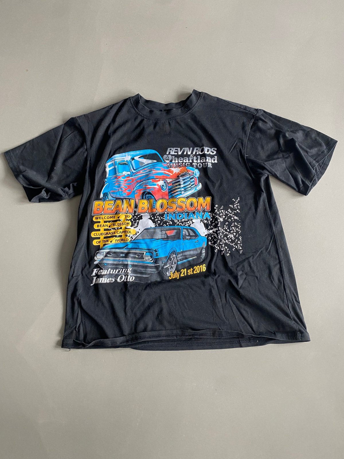 Zwart Rev’n Rods t shirt maat Xs, Zwart, Ophalen of Verzenden, Zo goed als nieuw, Korte mouw