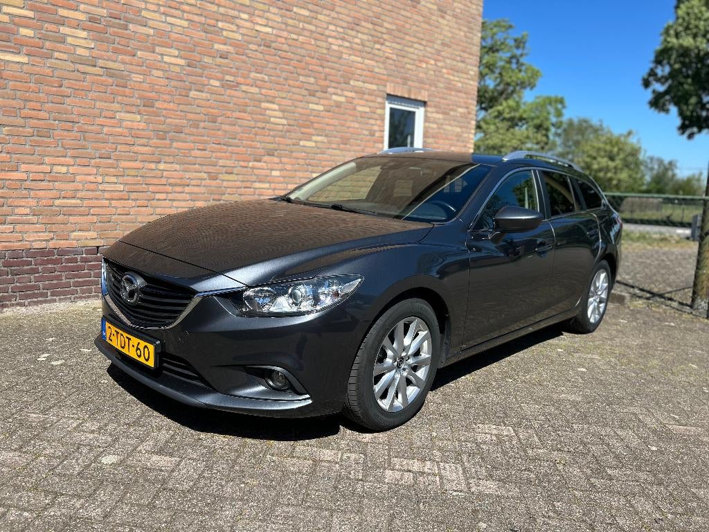Mazda 6 2.2D 110KW Sportbreak 2014 Grijs, Voorwielaandrijving, 4 cilinders, 2191 cc, Origineel Nederlands