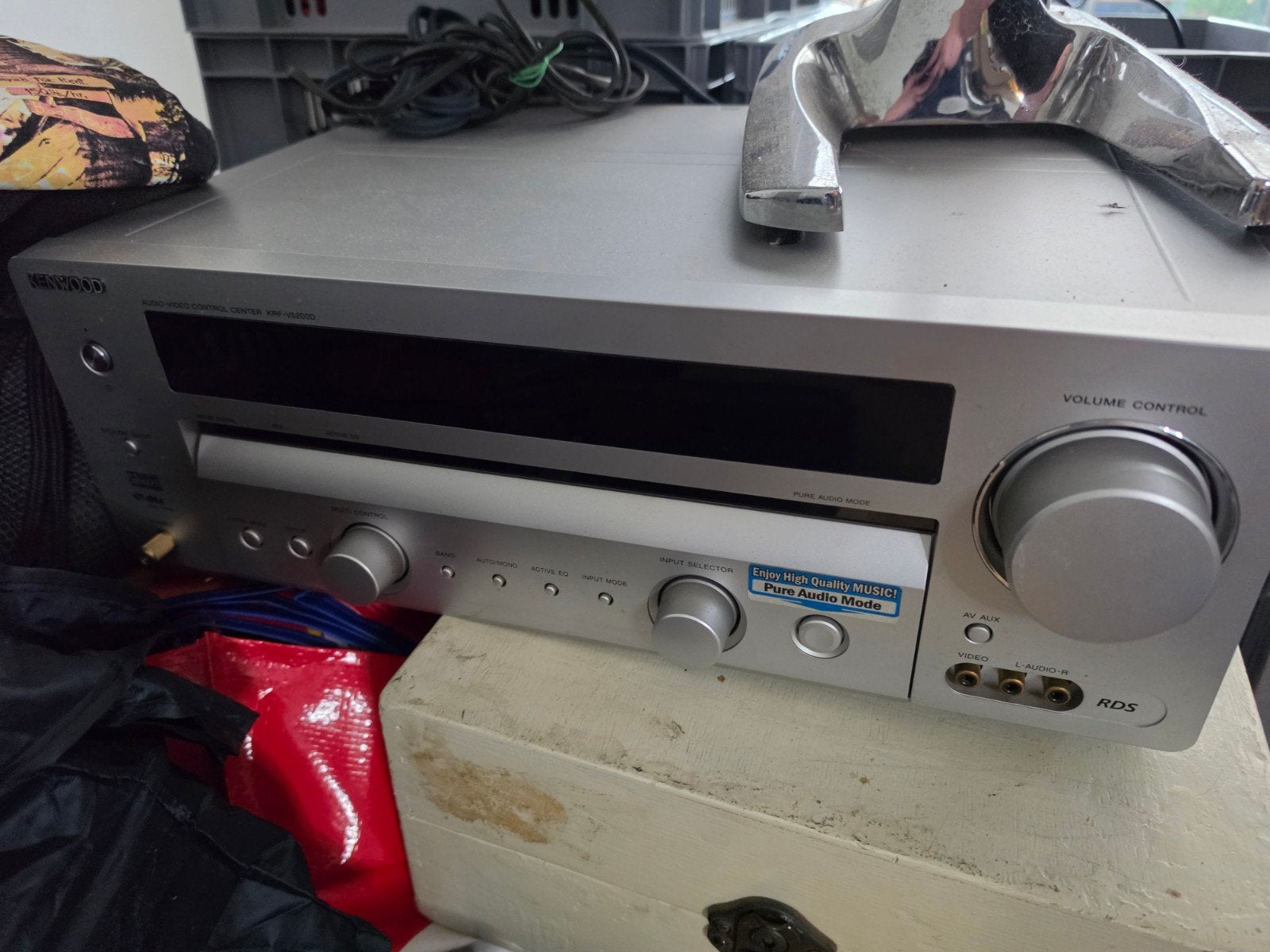 kenwood krf v5200d versterker receiver, Ophalen, Gebruikt, Overige merken