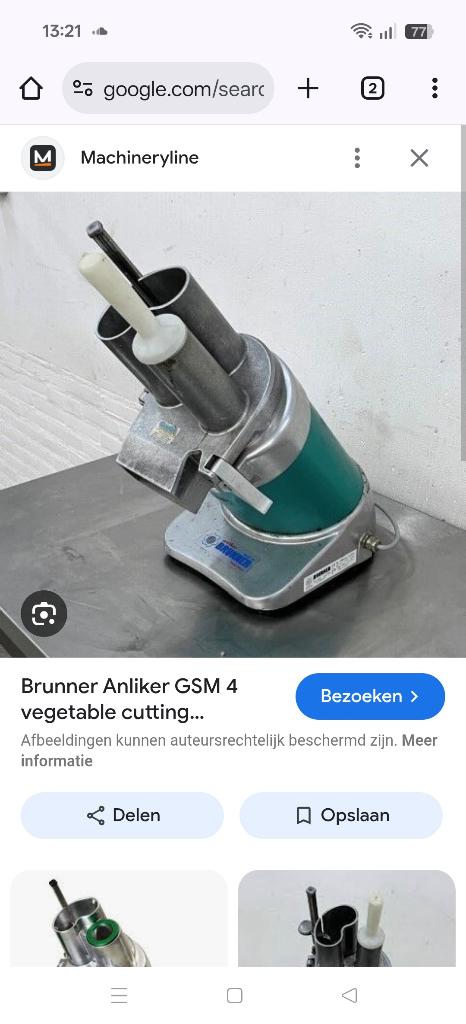 groentensnijder Anliker-Brunner, Ophalen of Verzenden, Gebruikt