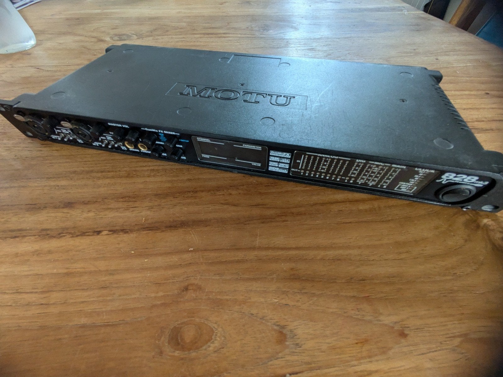 MOTU 828mk3 Audio Interface - Studio Kwaliteit, Ophalen, Gebruikt, 10 tot 20 kanalen, Microfooningang