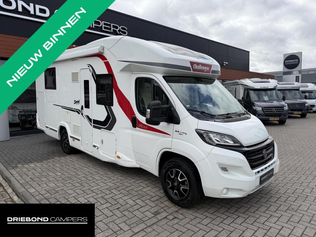 Challenger 398 XLB Queensbed Hefbed Zonnepaneel Luifel Bearl, Airconditioning, Airbags, 7 tot 8 meter, Bedrijf
