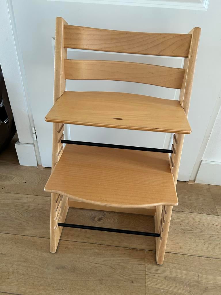 Stokke kinderstoel naturel, Ophalen, Zo goed als nieuw, Meegroeistoel