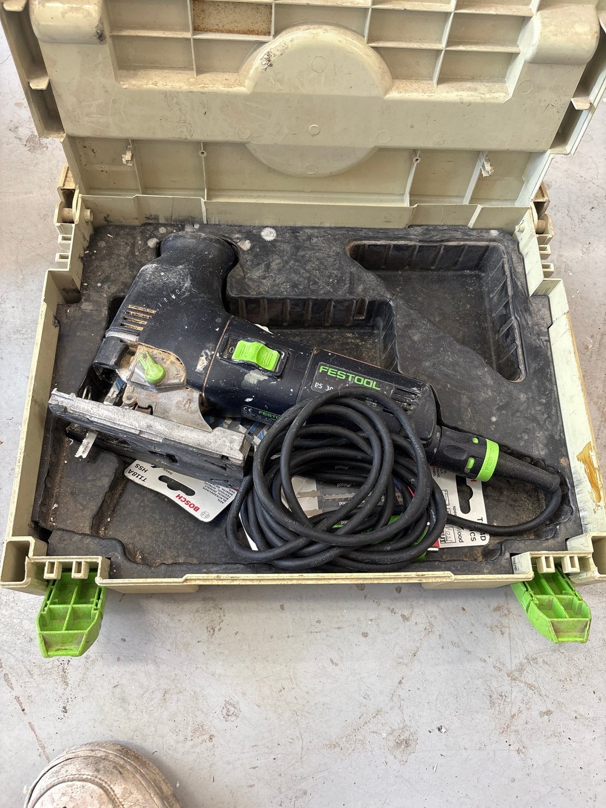 Festool PS 300 EQ Decoupeerzaag met koffer, Doe-het-zelf en Verbouw, Ophalen, Gebruikt, Decoupeerzaag, 600 tot 1200 watt