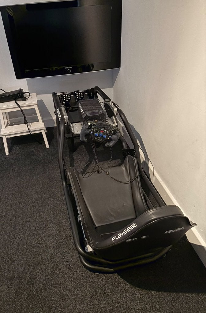 Playseat F1 met Fanatec Podium Racing Wheel F1, Spelcomputers en Games, Ophalen, Zo goed als nieuw, Playseat of Racestoel, PlayStation 4