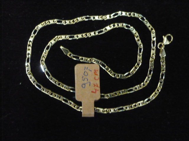 14 karaat gouden ketting 8.25 gram lengte 47 cm.breed 2 mm., Ophalen of Verzenden, Zo goed als nieuw, Goud, Goud