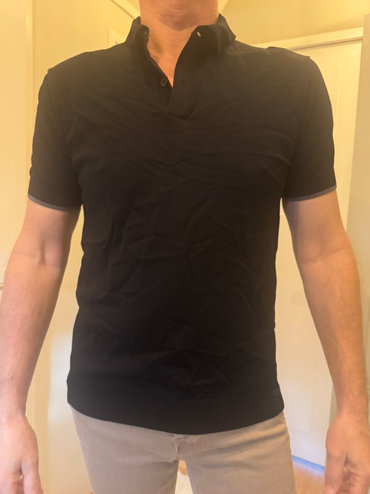 Shirt Genti, Kleding | Heren, Ophalen of Verzenden, Zo goed als nieuw, Maat 56/58 (XL), Zwart