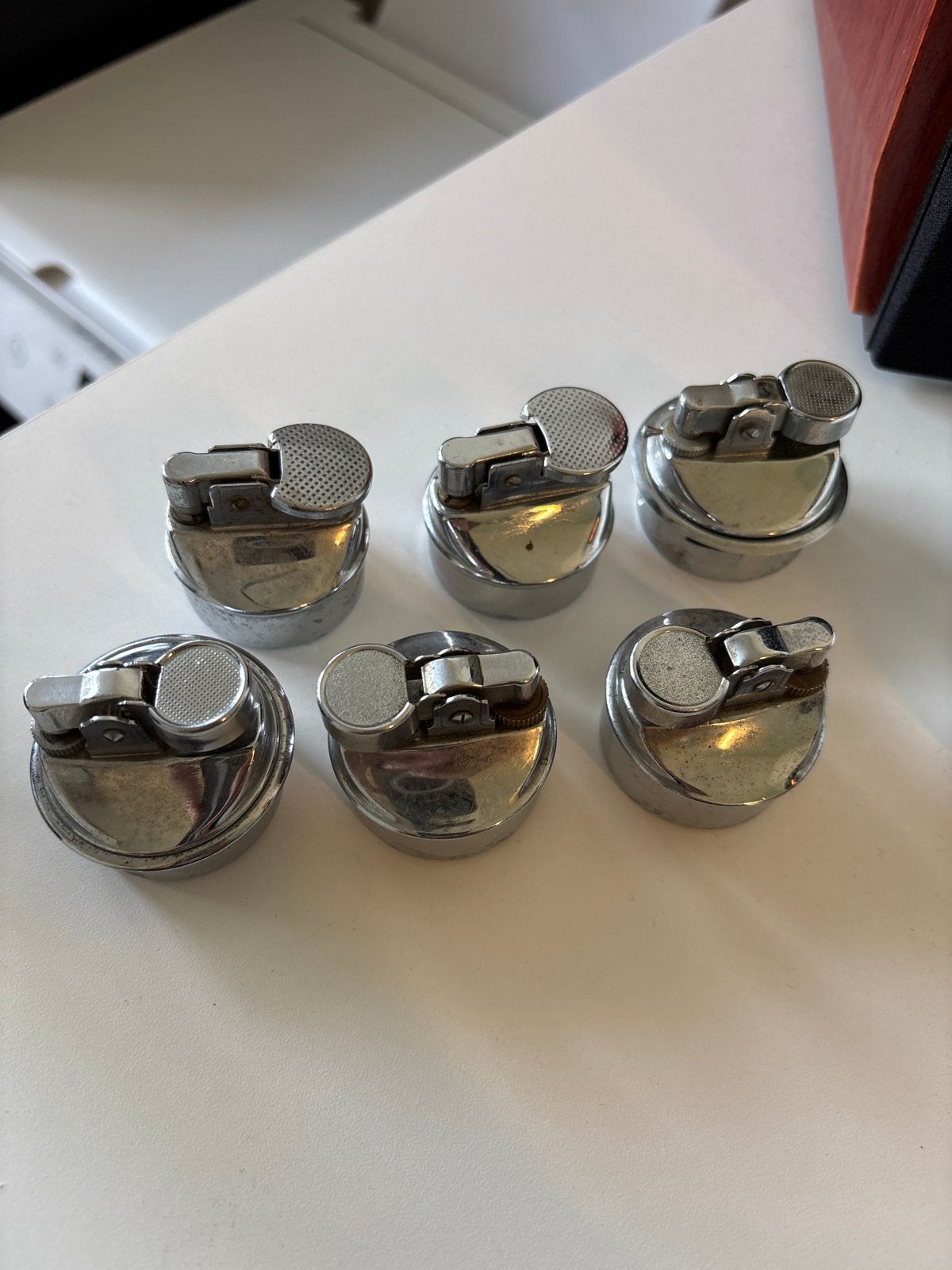 Set van 6 vintage tafelaanstekers, Ophalen of Verzenden, Gebruikt, Aansteker
