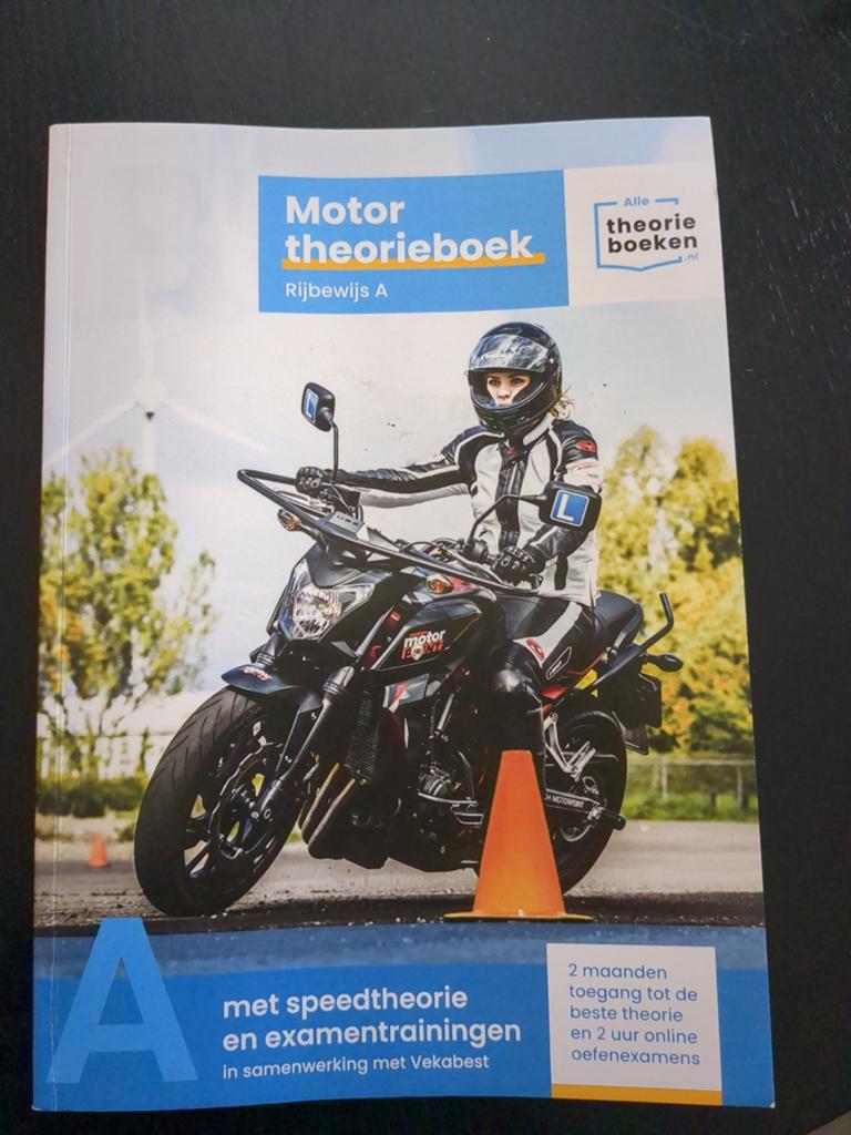 Motor theorieboek Rijbewijs A met speedtheorie, Ophalen of Verzenden, Zo goed als nieuw, Overige niveaus, Vekabest