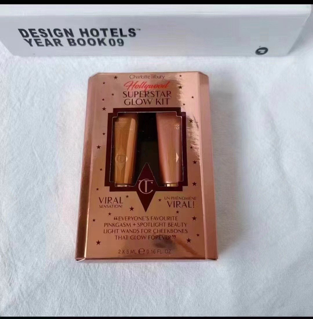 Charlotte Tilbury Hollywood Superstar Glow Kit, Wangen, Nieuw, Ophalen of Verzenden, Make-up