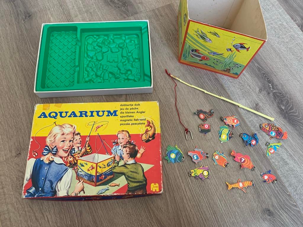 Vintage Jumbo Aquarium Vissenspel No 215 Dobbertje Duik, Ophalen of Verzenden, Gebruikt, Jongen of Meisje