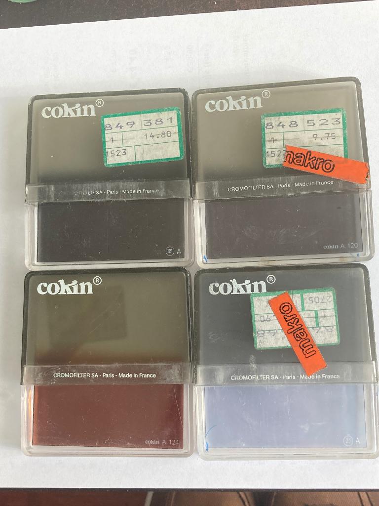 4 cokin camera filters, Overige typen, Ophalen of Verzenden, Zo goed als nieuw, 50 tot 60 mm