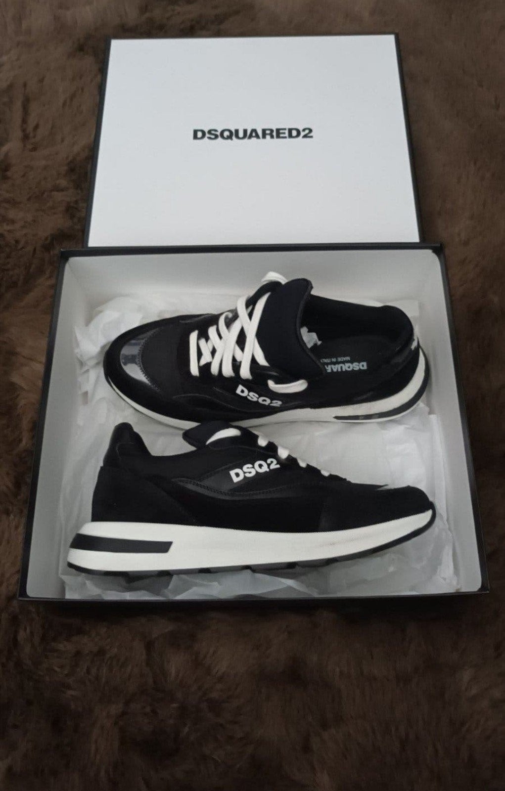 Dsquared2 Sneakers - Zwart - Maat 40, Zwart, Nieuw, Ophalen of Verzenden, Sneakers of Gympen