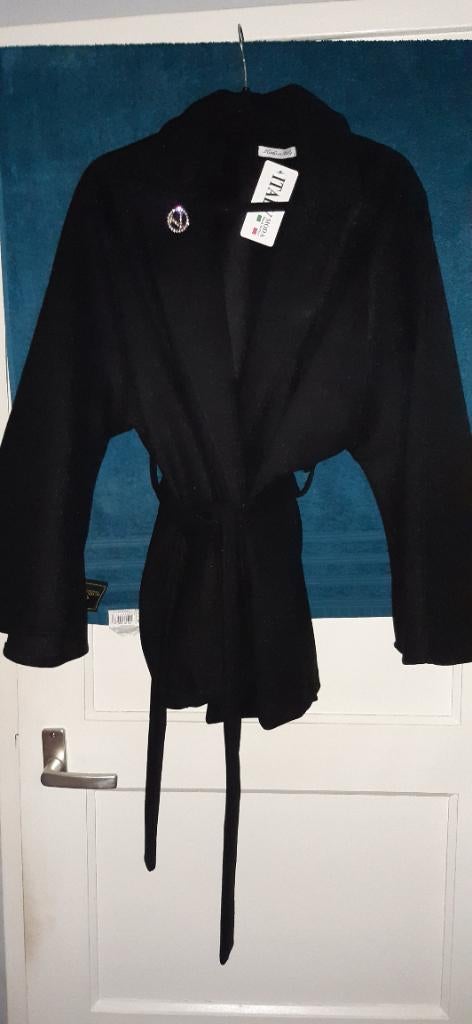 Nieuw poncho trenchcoat jas 42 44 46, Ophalen of Verzenden, Nieuw, Maat 42/44 (L), Zwart