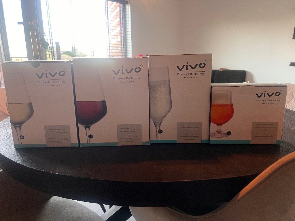 Villeroy & Boch Vivo glazen, Ophalen, Glas of Glazen, Villeroy & Boch, Nieuw