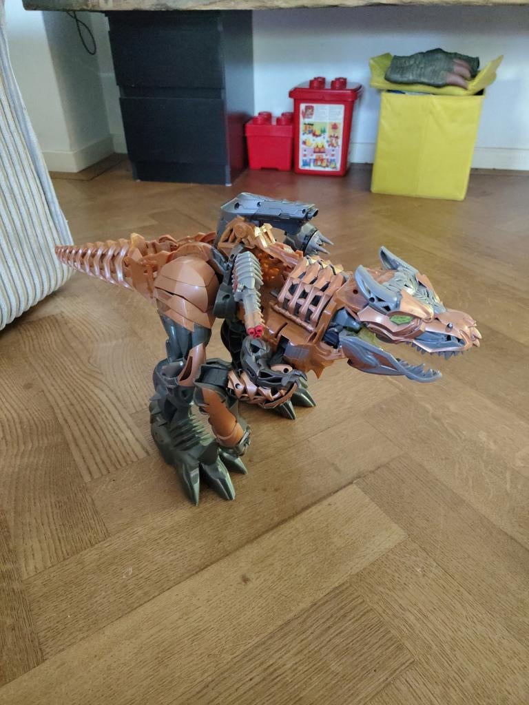 Transformers Grimlock dinobot actiefiguur, Kinderen en Baby's, Speelgoed | Bouwstenen, Gebruikt, Overige merken, Ophalen