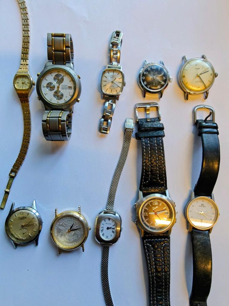 Partij horloges 10 stuks, Ophalen of Verzenden, Nieuw, Staal, Overige merken