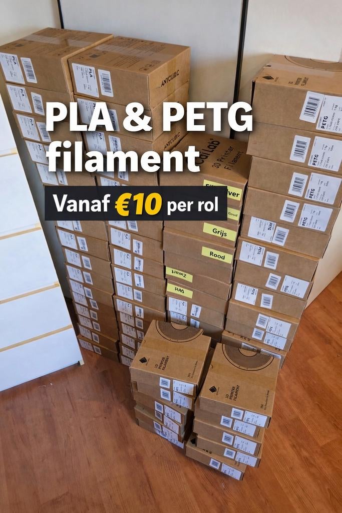 🔥3D filament PLA & PETG 1KG vanaf €10 laatste rollen!!, Ophalen of Verzenden, Nieuw, Filamentrollen