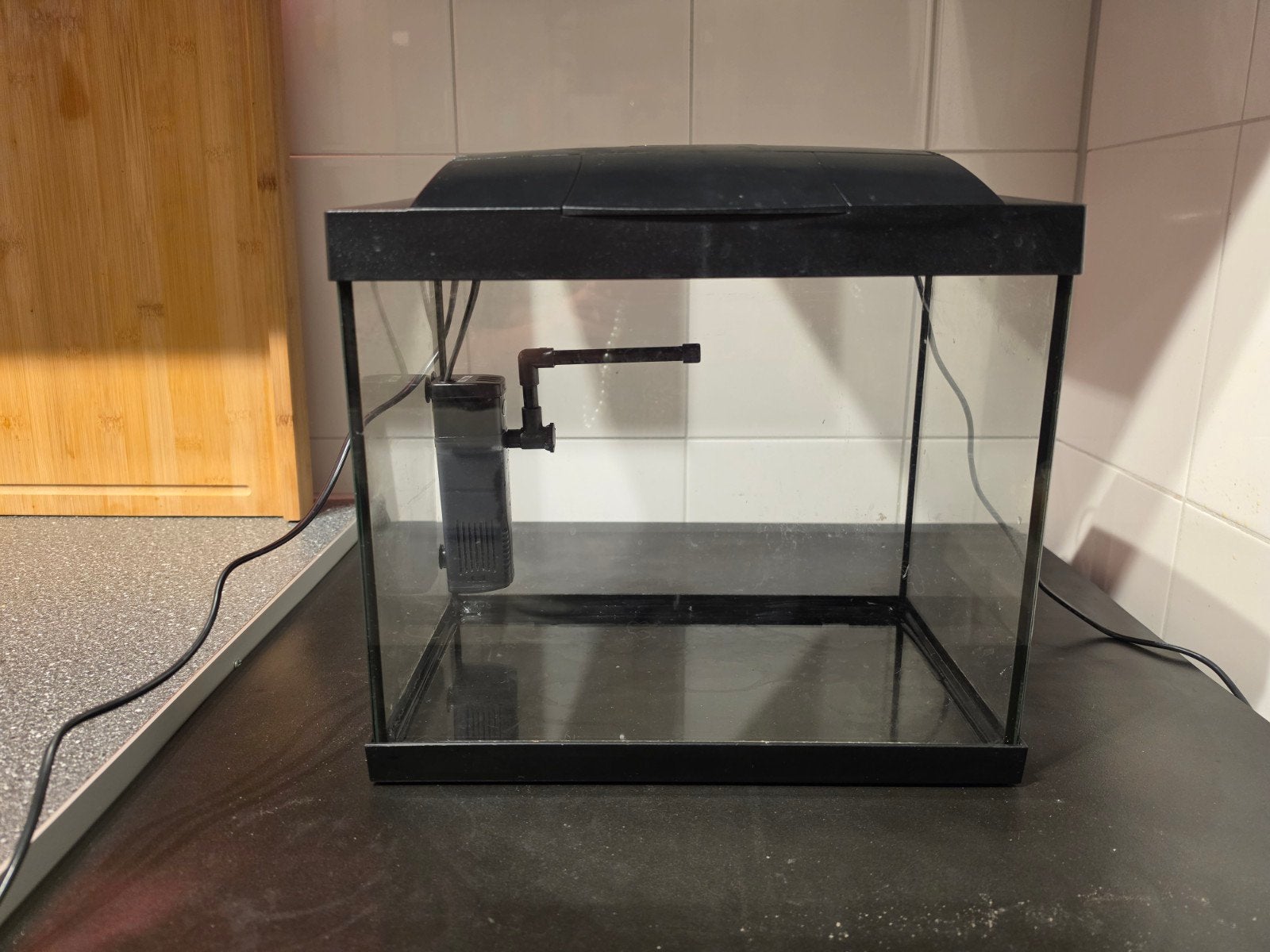 superfish aquarium 16 liter met filterpomp en ledverlichting, Ophalen, Zo goed als nieuw, Inclusief deksel, Superfish