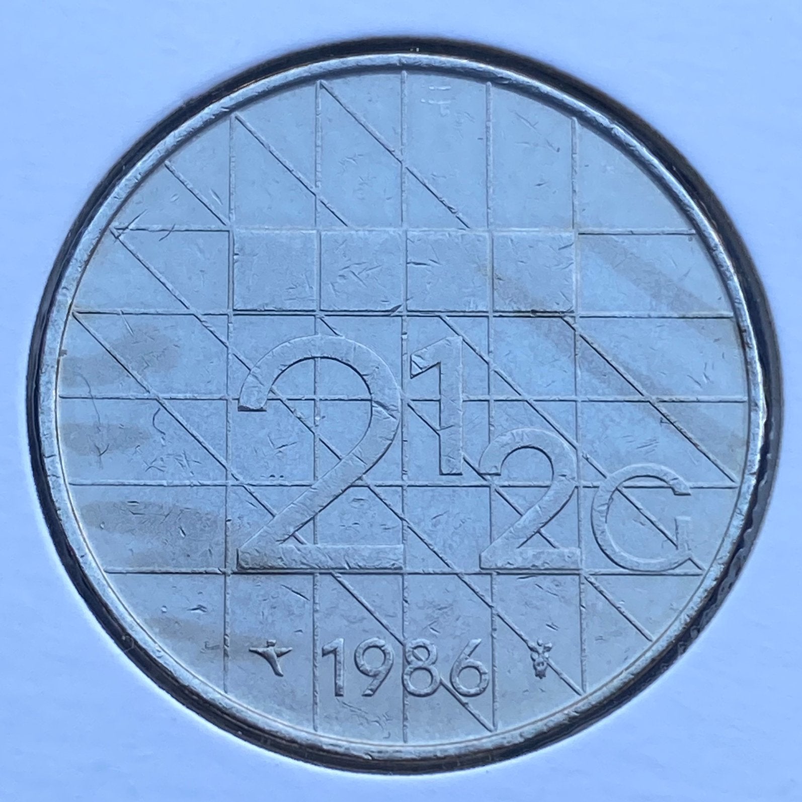 2,5 Gulden / Rijksdaalder uit 1986 van Beatrix, Verzenden, Koningin Beatrix, 2½ gulden, Losse munt