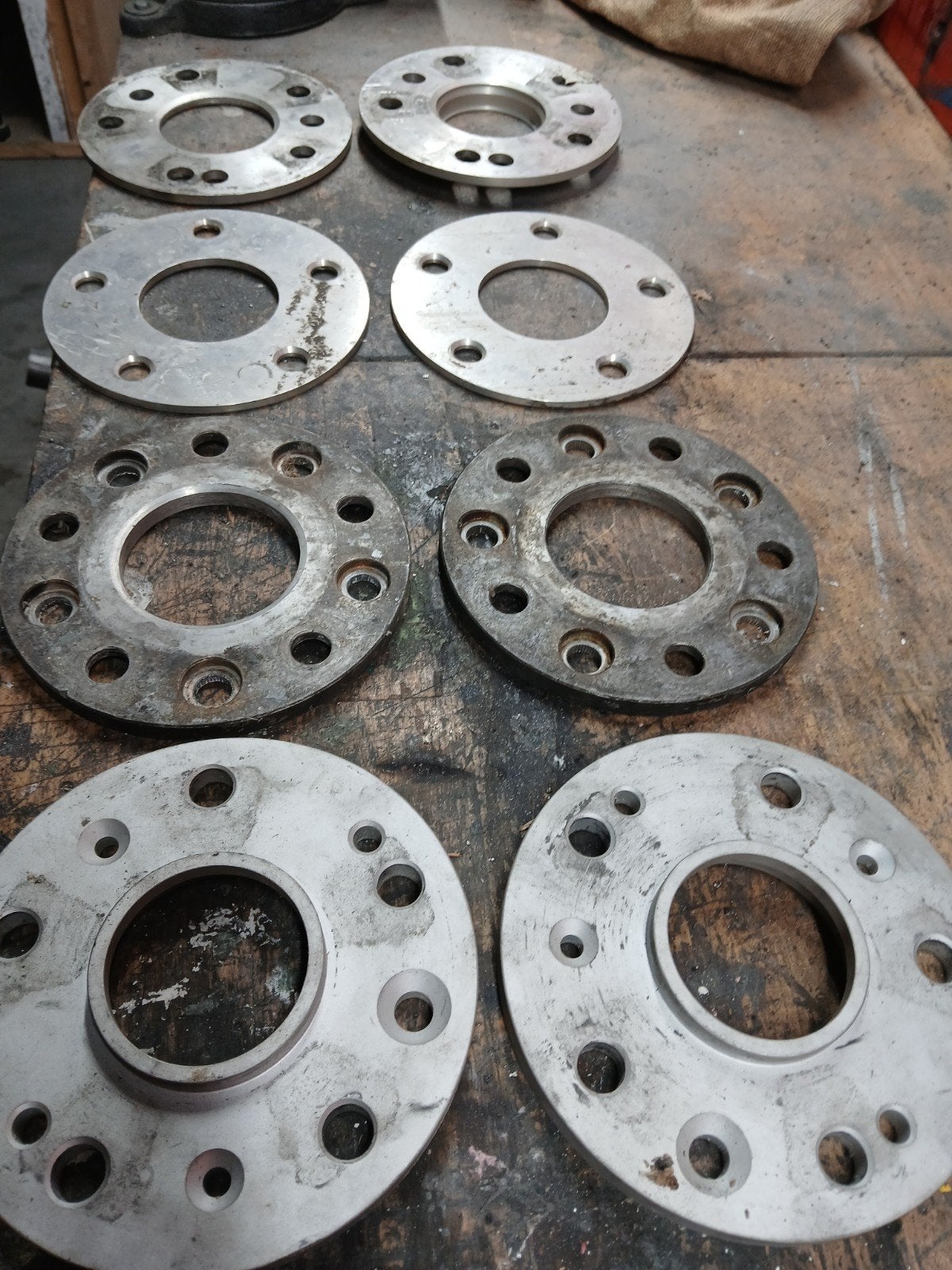 8x Porsche spacers., Auto diversen, Ophalen of Verzenden