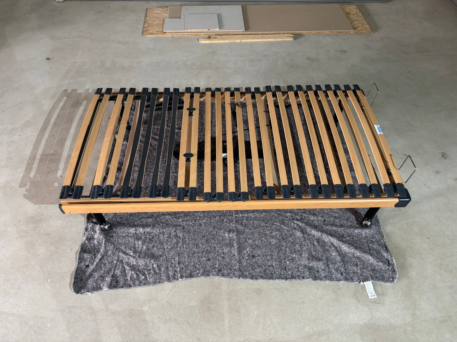Okin Moonrise Latoplus Elektrisch Verstelbaar Bed 100x190cm, Ophalen, Eenpersoons, Zwart, 190 cm of minder