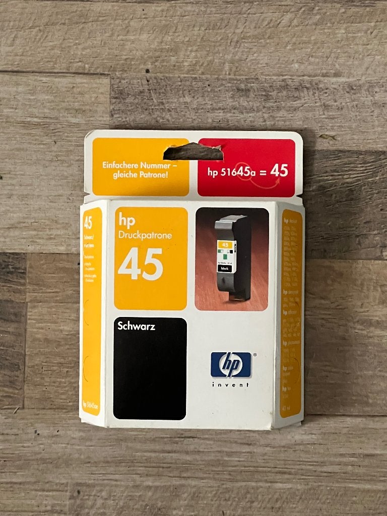 HP 45 zwarte Inktcartridge, Computers en Software, Ophalen of Verzenden, Nieuw, Cartridge, Hp