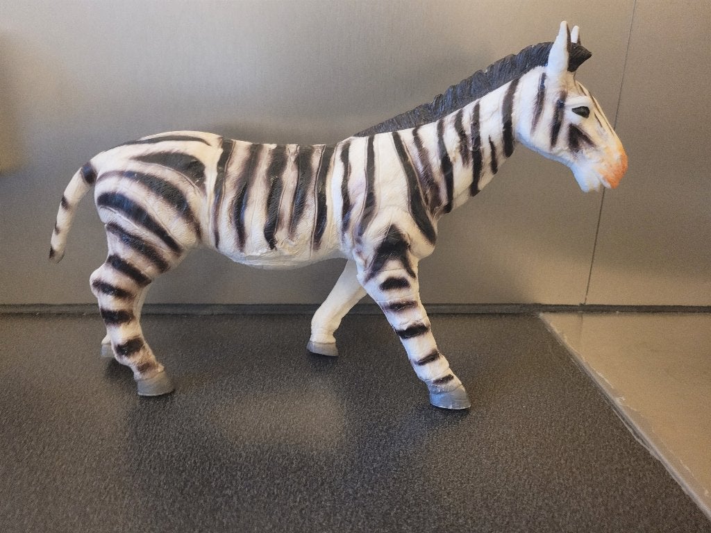 Grote zebra speelgoed speelgoeddier, Ophalen of Verzenden, Zo goed als nieuw