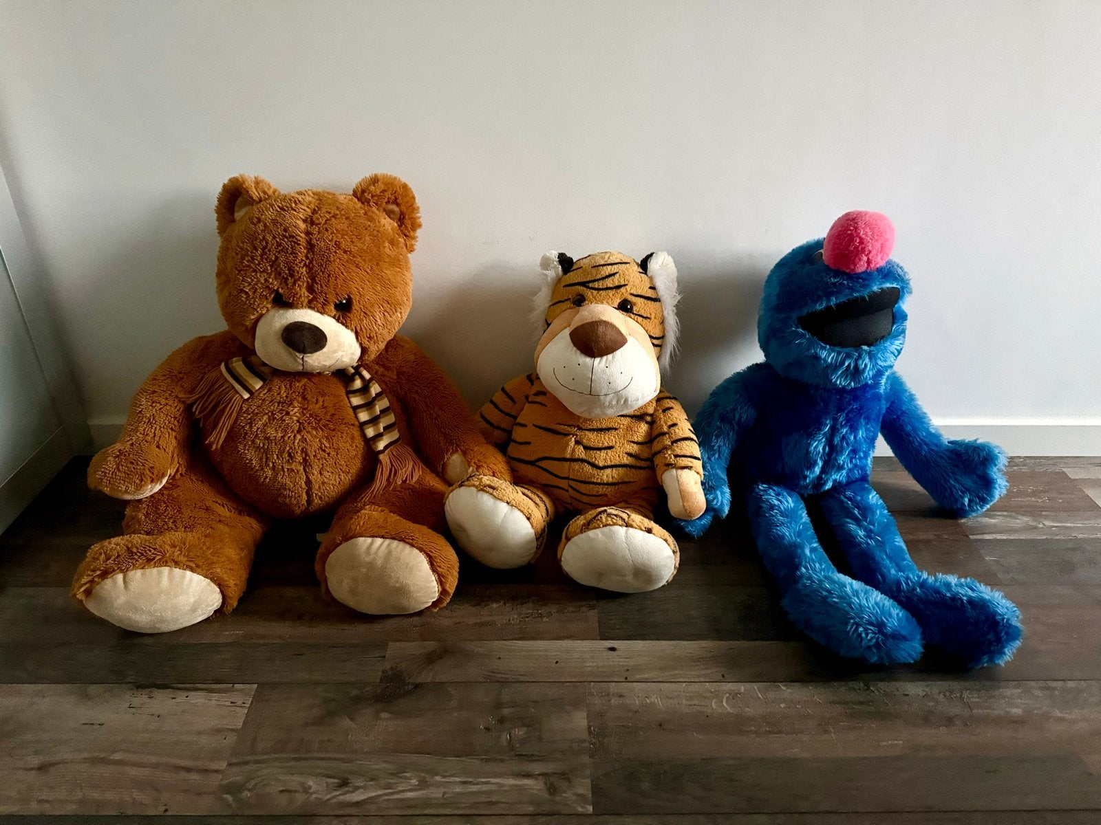 Grote knuffels: beer, tijger en Grover, Ophalen, Gebruikt, Overige karakters, Overige typen