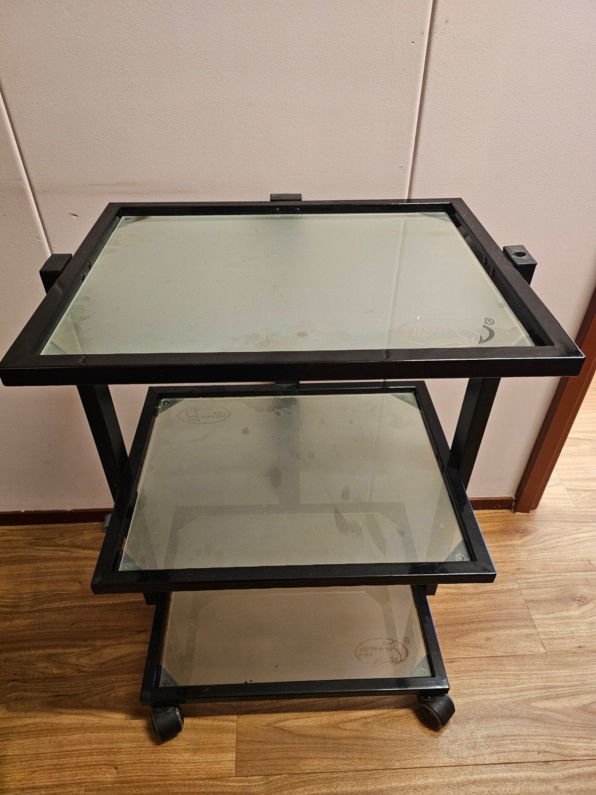 Zwart pedicure trolley op wielen, Ophalen