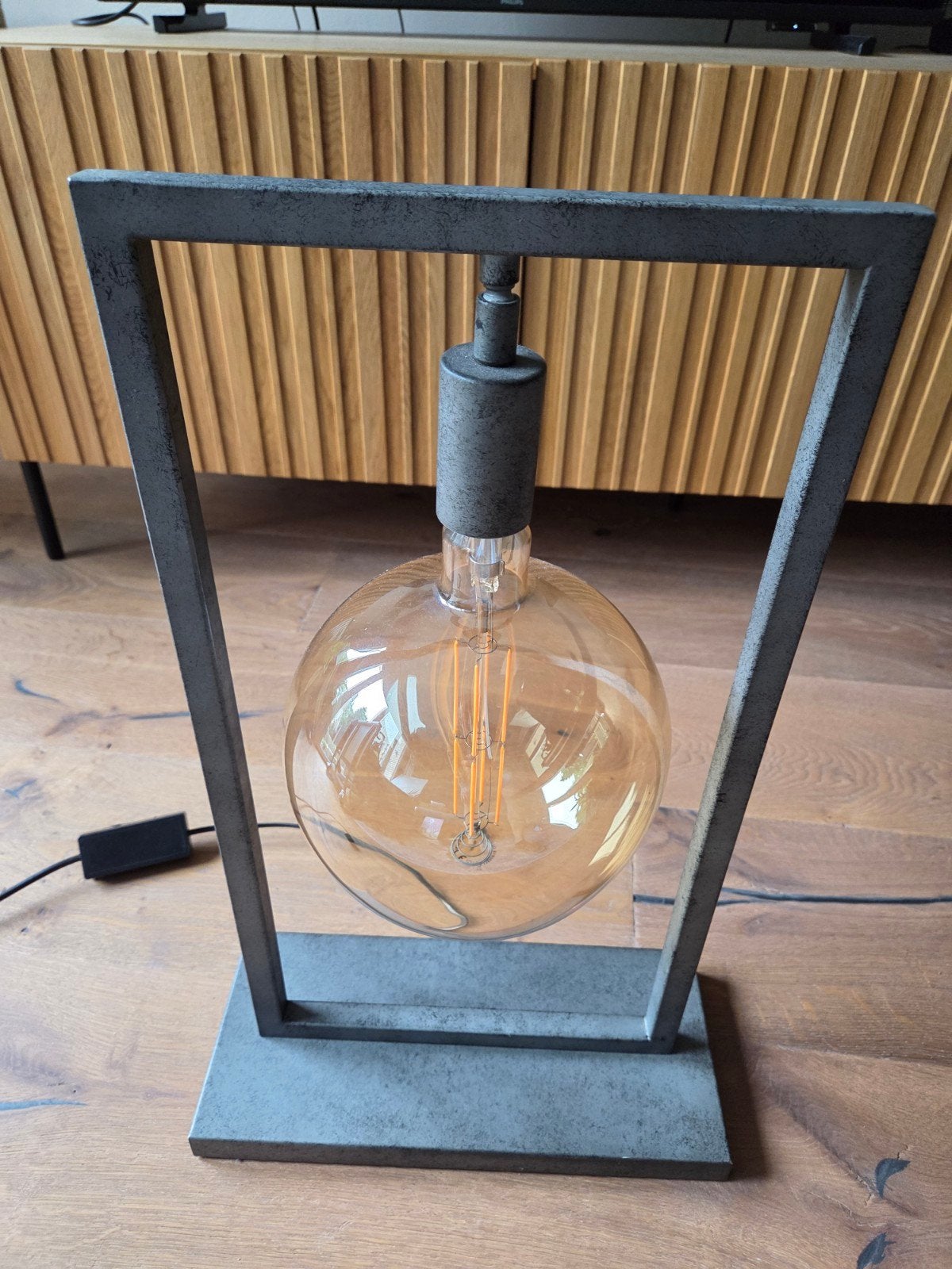Zijlstra Tafellamp Industrieel met E27 Fitting, Ophalen, Zijlstra, E27 (groot), Grijs